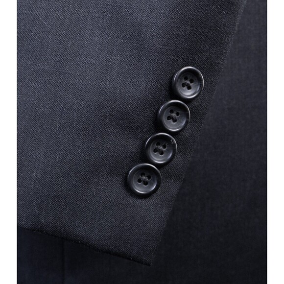 JOSEPH & FEISS mens Solid Gray Wool Blend sport coat suit jacket blazer 48L - Picture 7 of 13